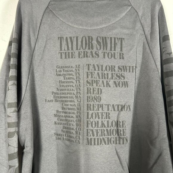 Taylor Swift The Eras Tour Black Hoodie Unisex XLarge Pullover Concert Merch New - Picture 3 of 8